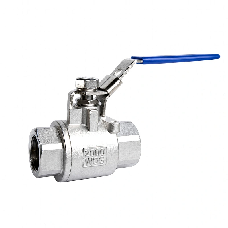 2PC Ball Valve 2000WOG karo Piranti Ngunci 2PC Ball Valve 2000WOG karo Piranti Ngunci