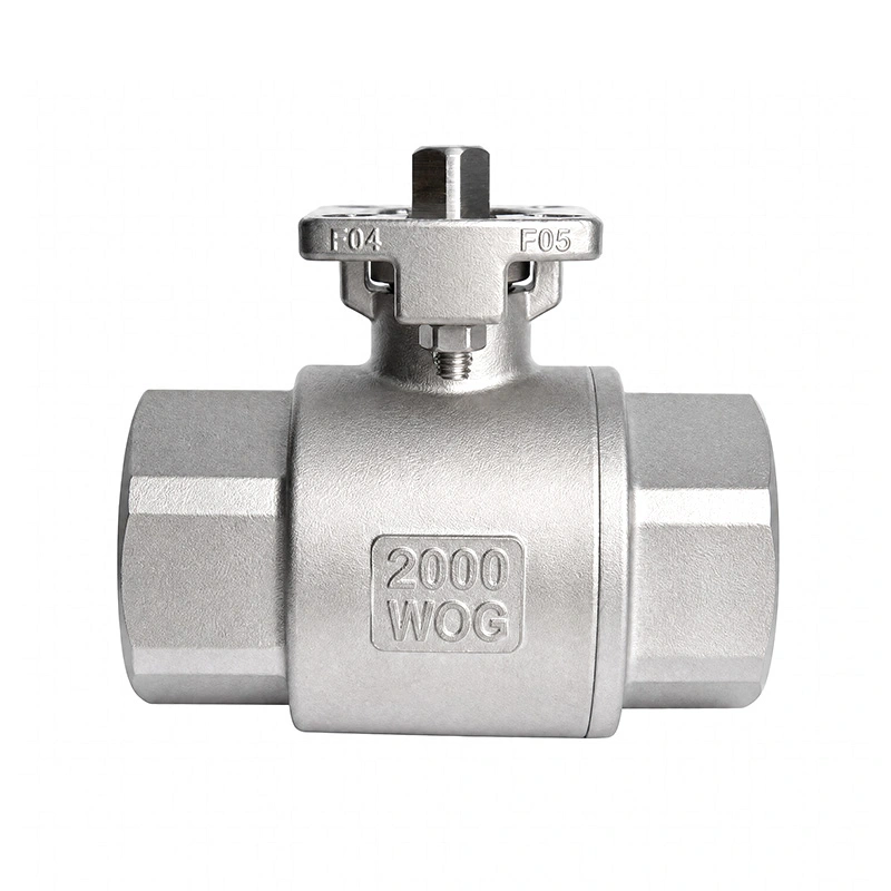 2PC Stainless Steel Langsung Mount Ball Valve 2000WOG 2PC Stainless Steel Langsung Mount Ball Valve 2000WOG